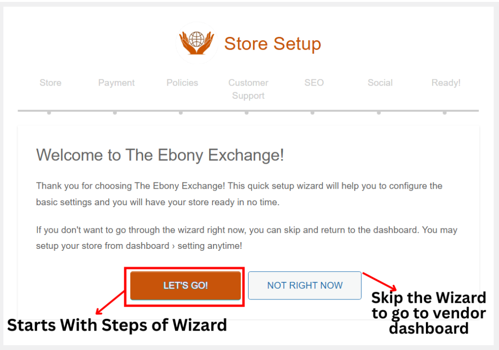 Setup Wizard Step 2