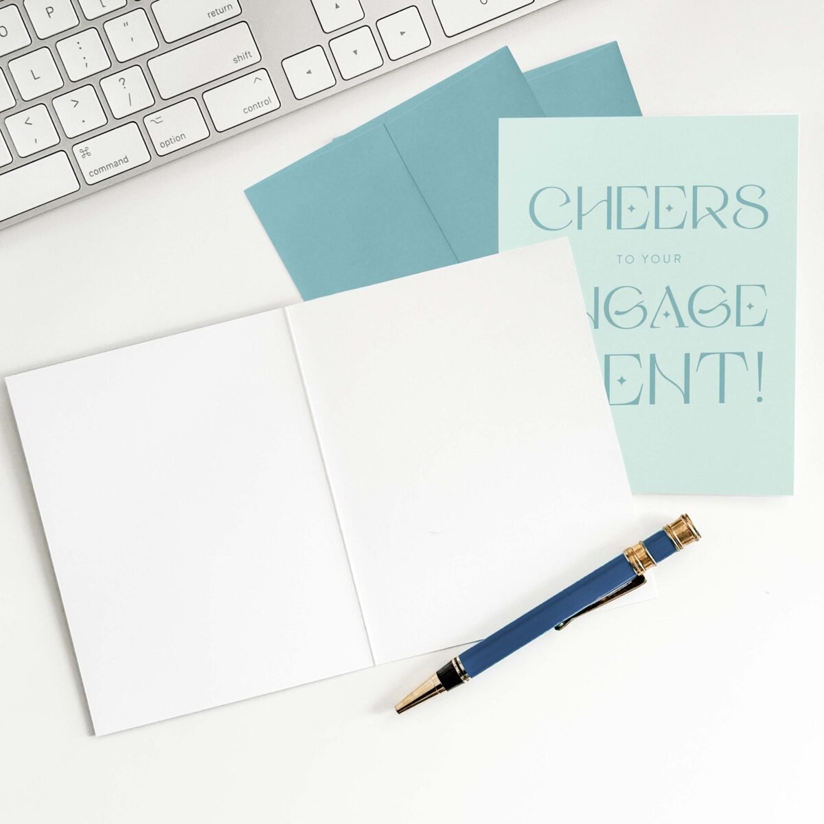 Cheers to Your Engagement Greeting Card - Image 3