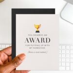 Deserve an Award Greeting Card