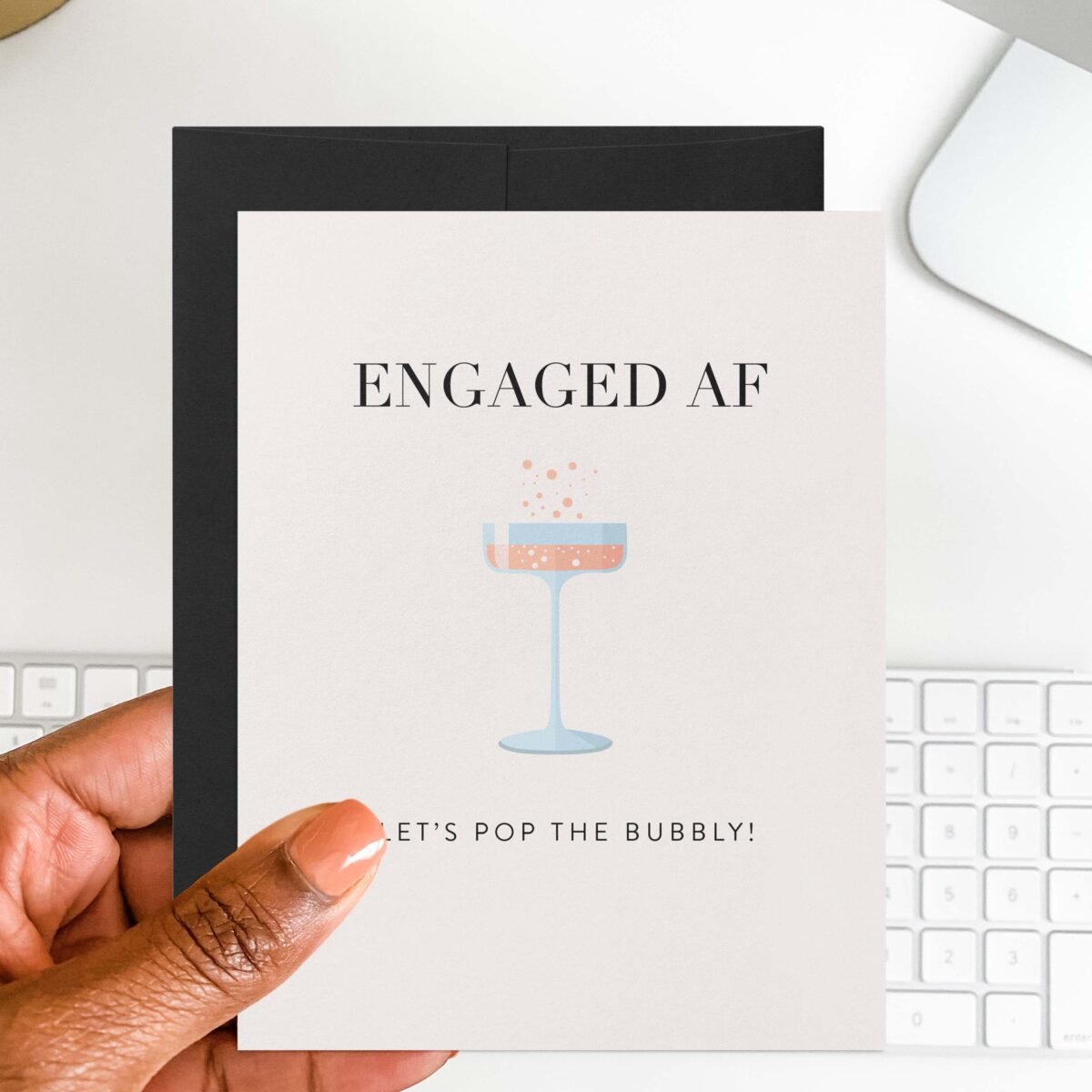 Engaged AF Greeting Card - Image 1
