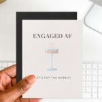 Engaged AF Greeting Card