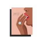 Engaged Looks Good On You Greeting Card - Image 4