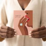 Engaged Looks Good On You Greeting Card - Image 2