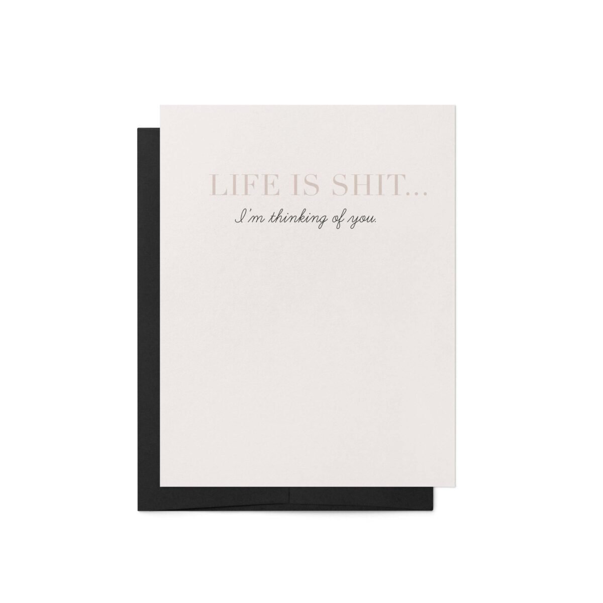Life Is Shit Greeting Card - Image 4