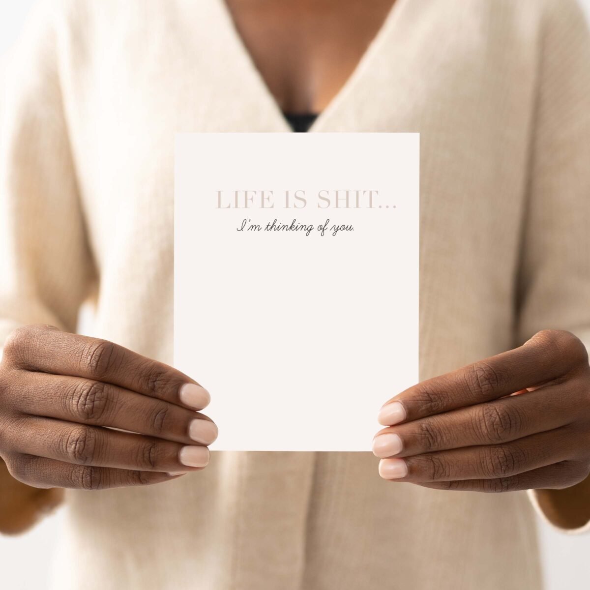 Life Is Shit Greeting Card - Image 2