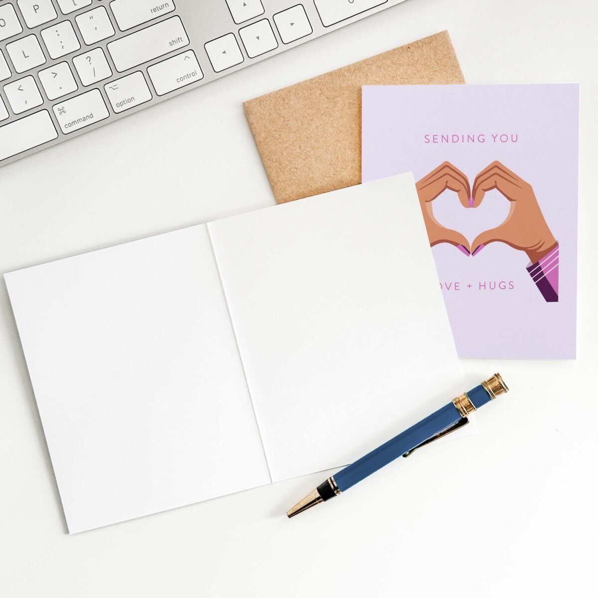 Sending You Love + Hugs Greeting Card - Image 3