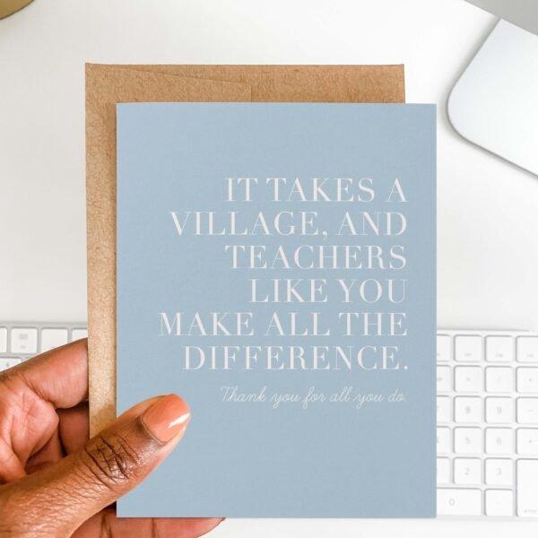 It Takes a Village Greeting Card