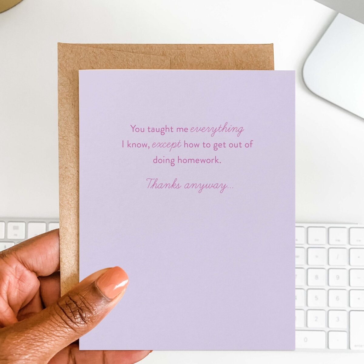 Taught Me Everything Greeting Card - Image 1