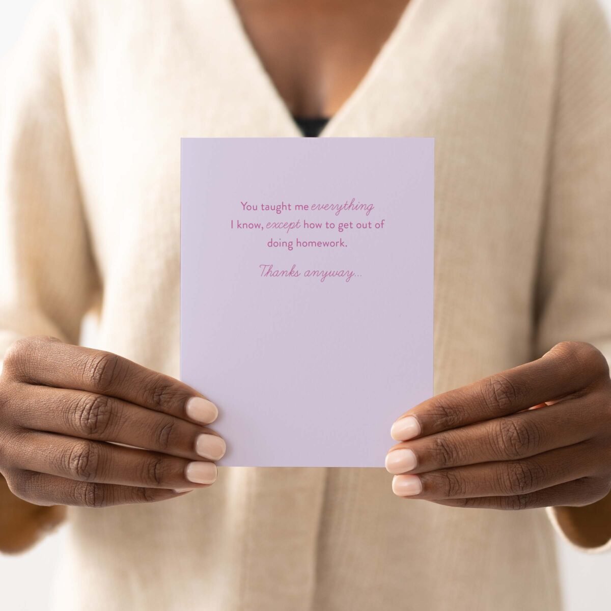 Taught Me Everything Greeting Card - Image 2