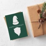 Minimalist Santa Greeting Card - Image 3