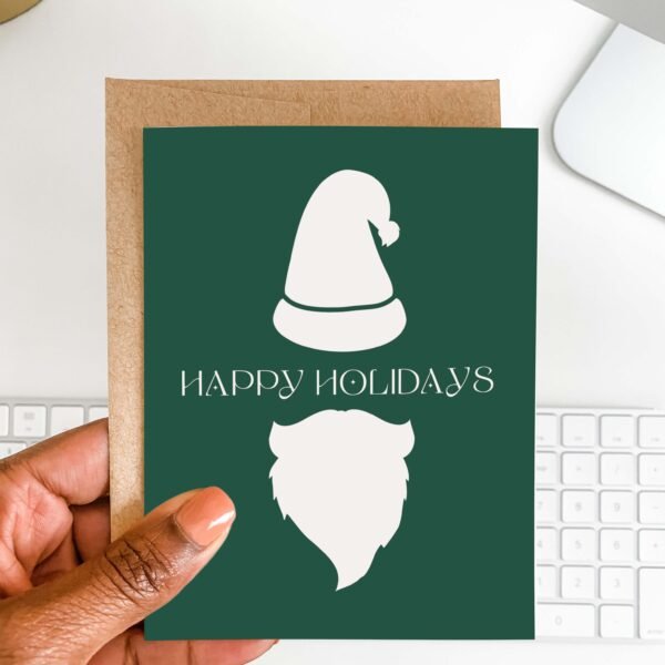 Minimalist Santa Greeting Card