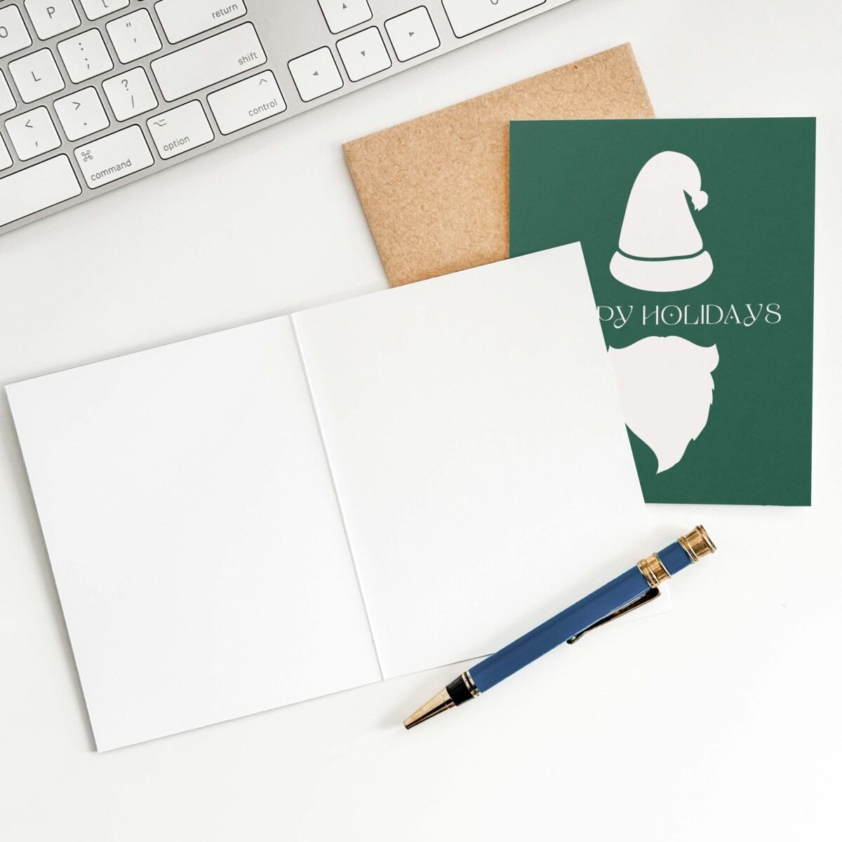 Minimalist Santa Greeting Card - Image 2