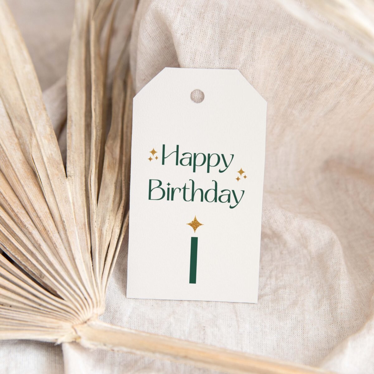 Green Sparkle Birthday Tags - Image 2