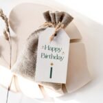 Green Sparkle Birthday Tags