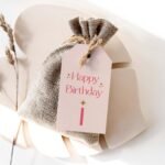 Pink Sparkle Birthday Tags