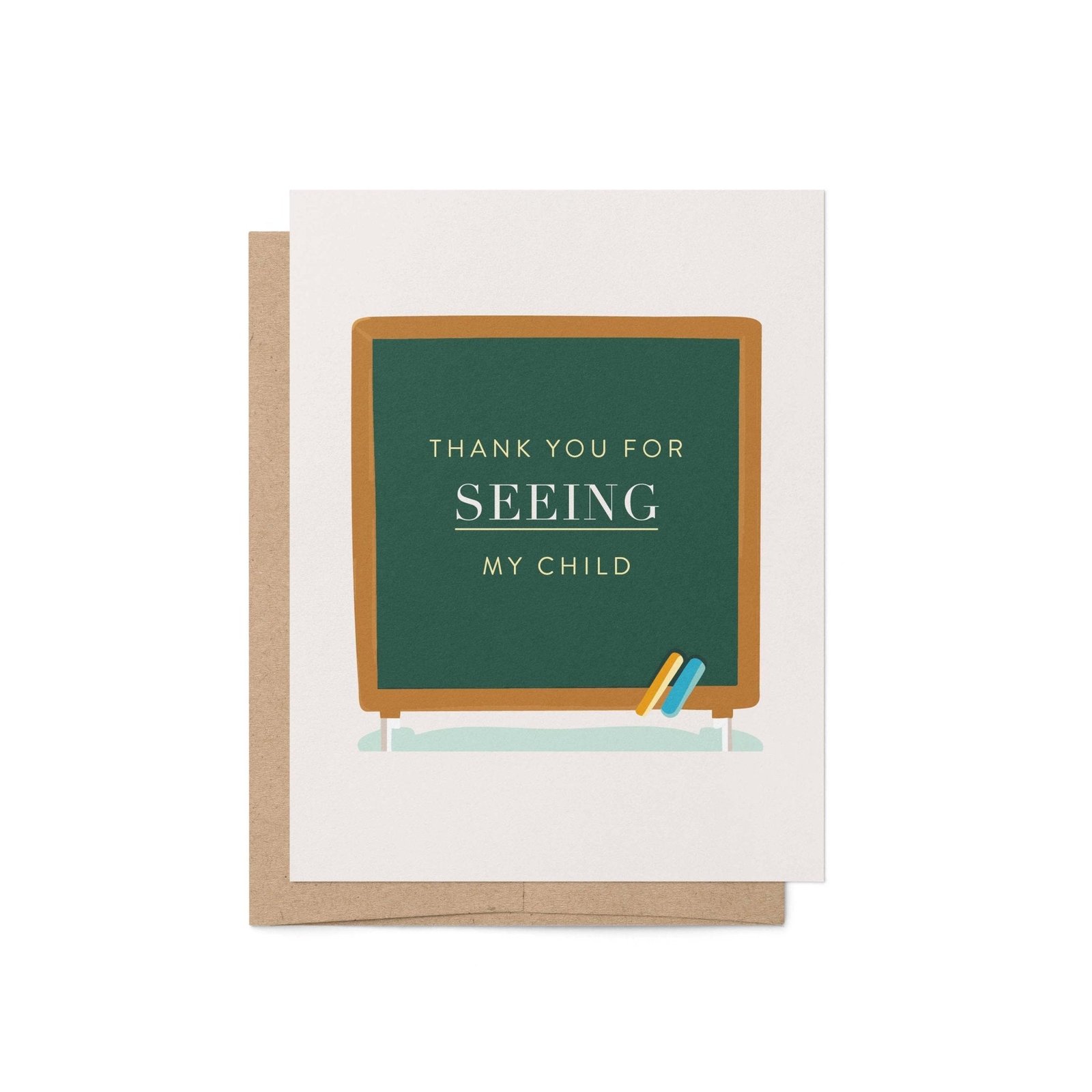 Chalkboard Tribute Greeting Card