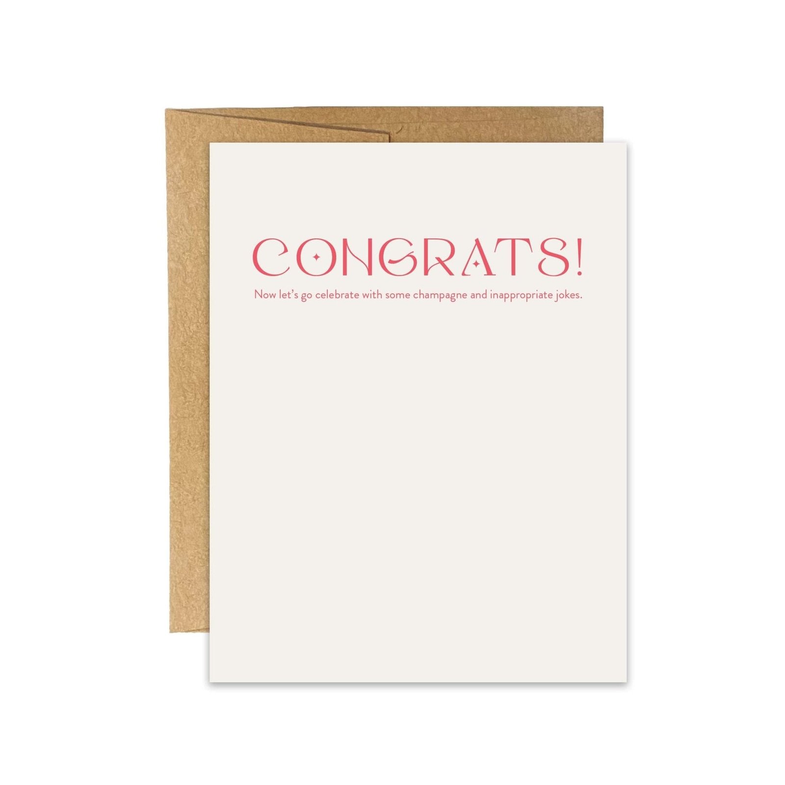 Champagne + Jokes Greeting Card