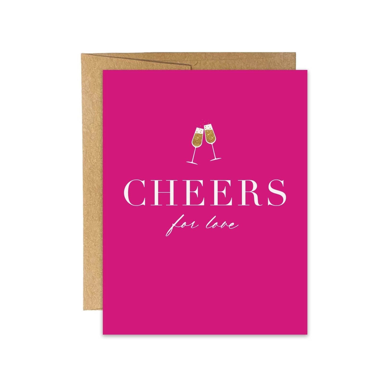 Cheers for Love Greeting Card