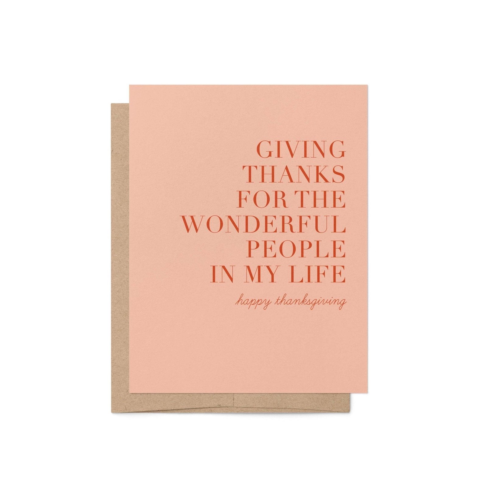 Giving Thanks Greeting Card