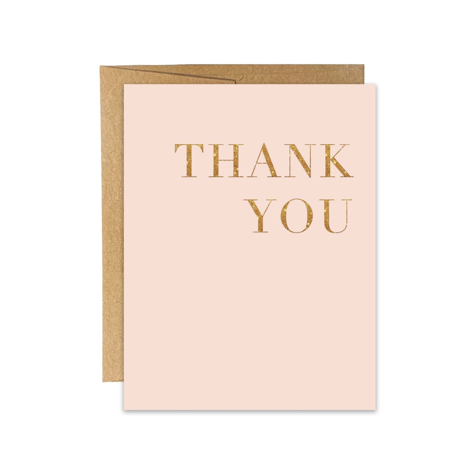 Glitter Thank You Greeting Card
