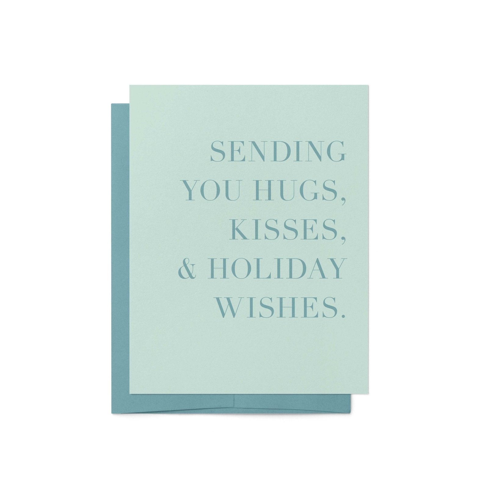 Hugs, Kisses & Holiday Wishes Greeting Card