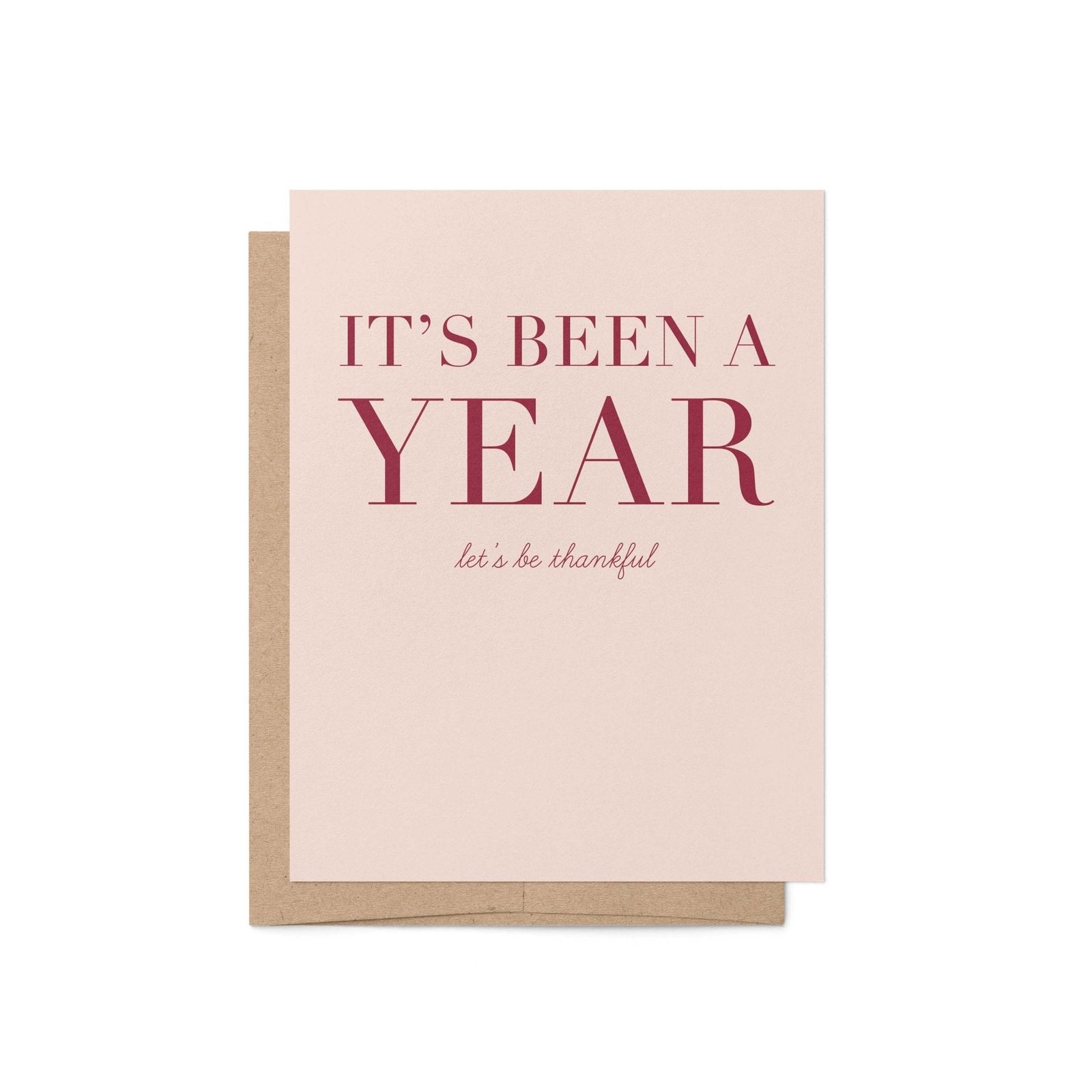 It's Been a Year Greeting Card