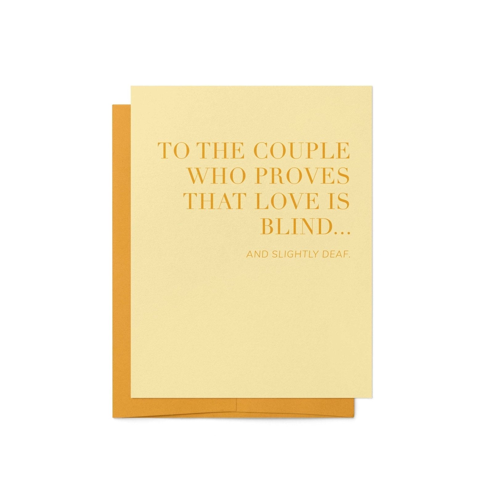 Love is Blind Greeting Card