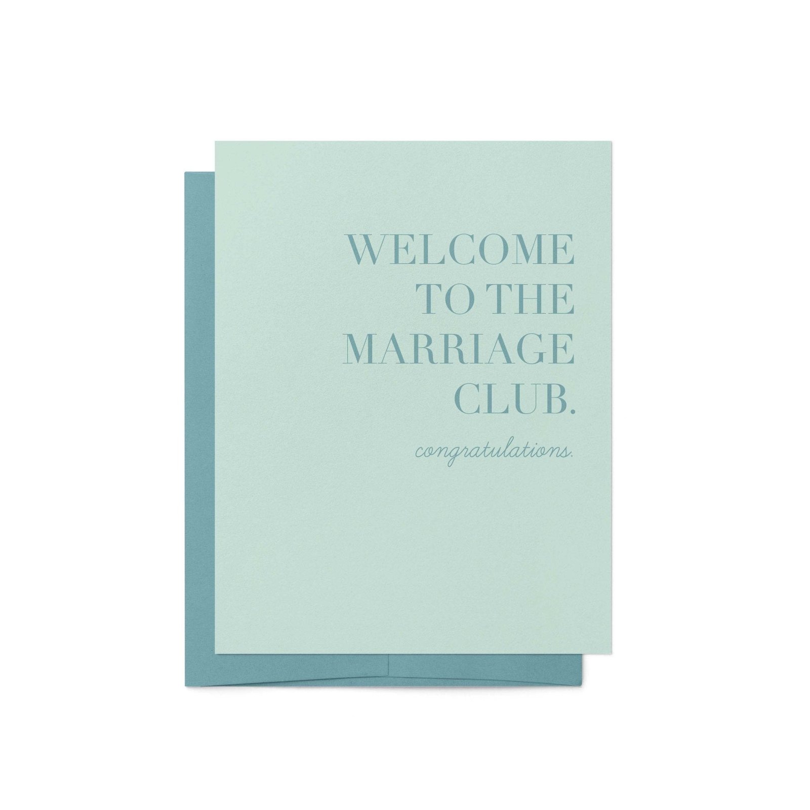 Marriage Club Greeting Card