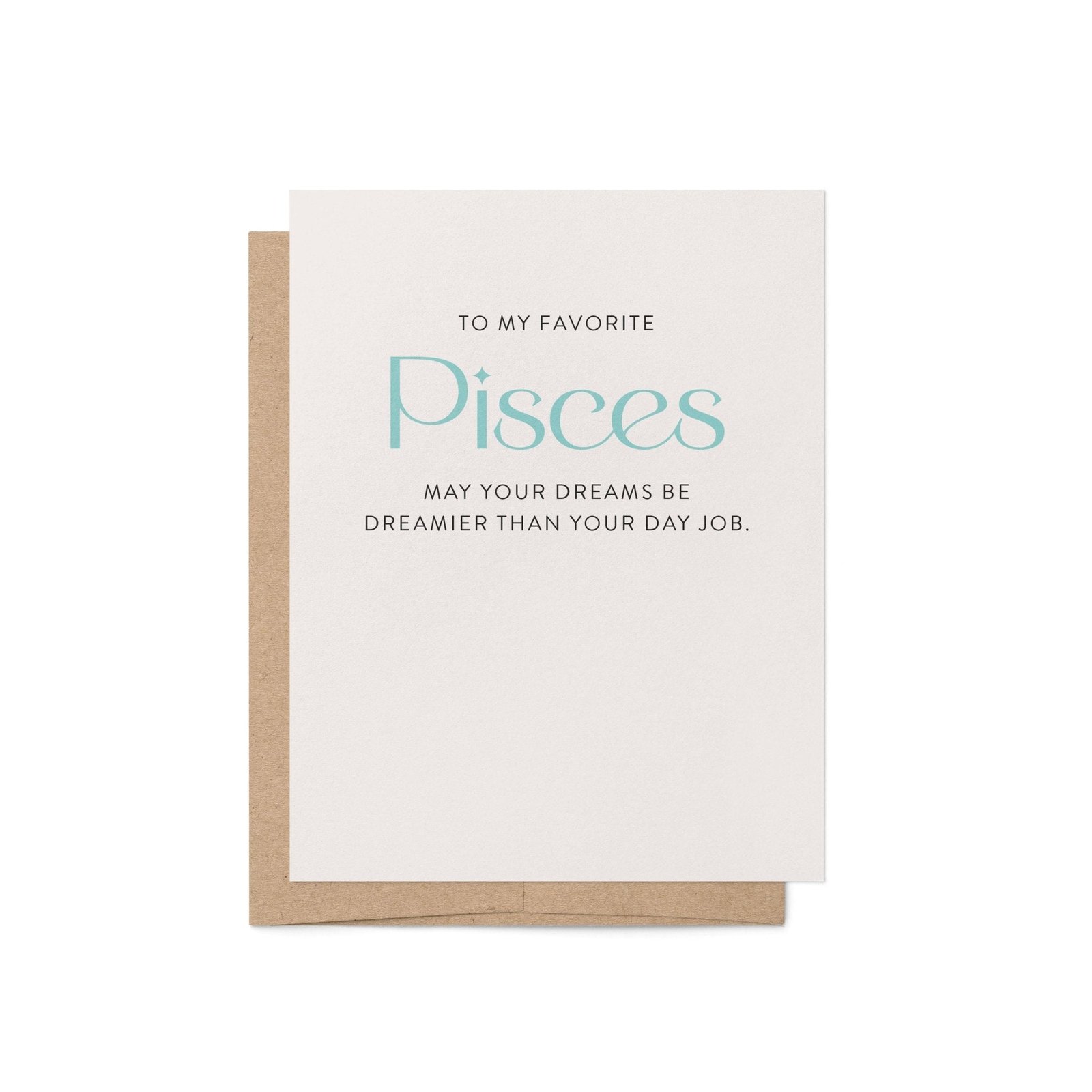 My Favorite Pisces Greeting Card