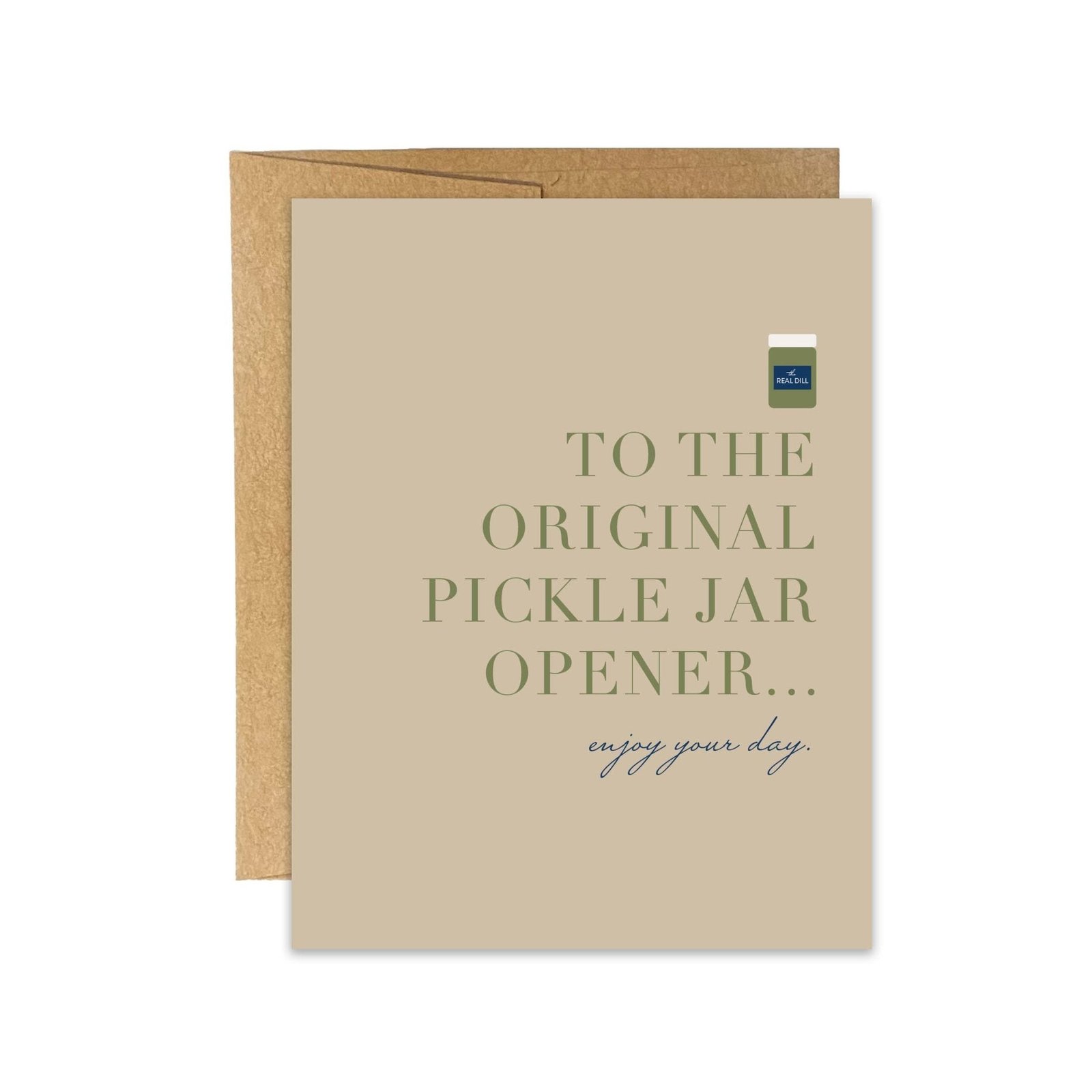 OG Pickle Jar Opener Greeting Card